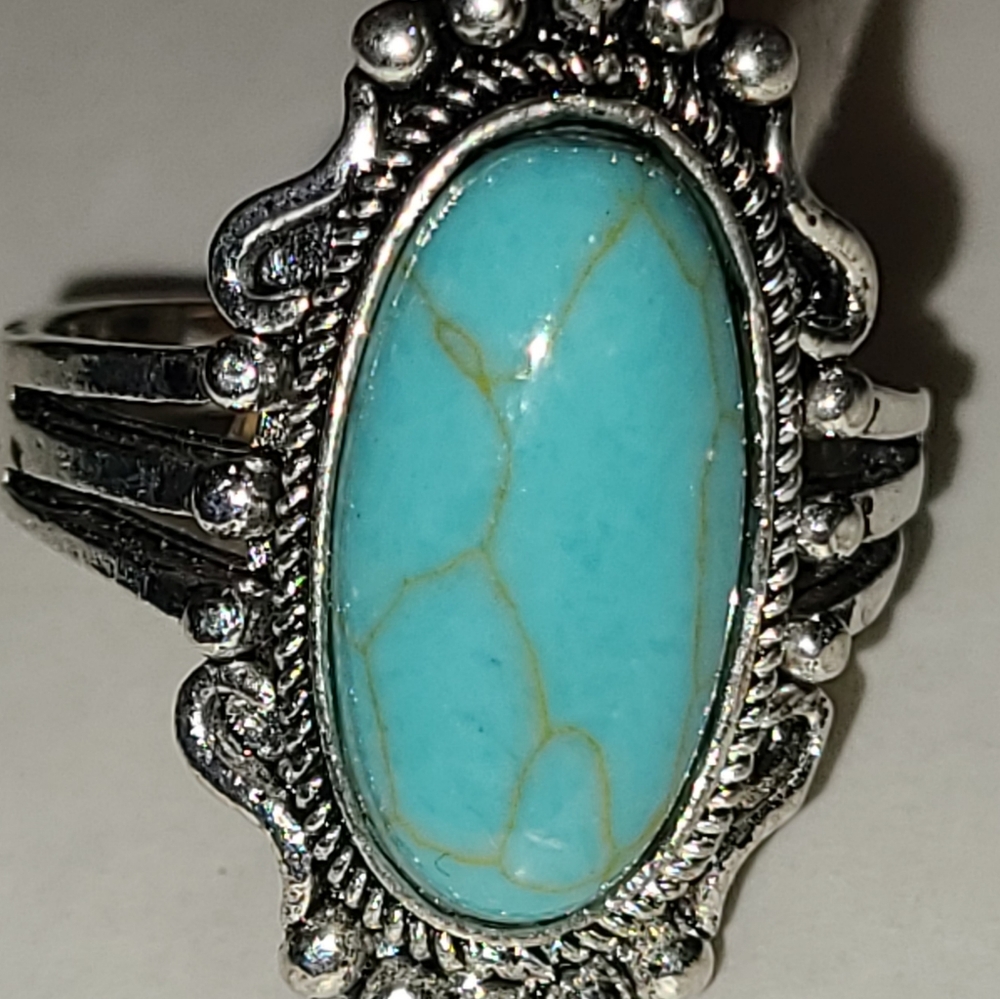 925 Sterling Silver Turquoise Ring